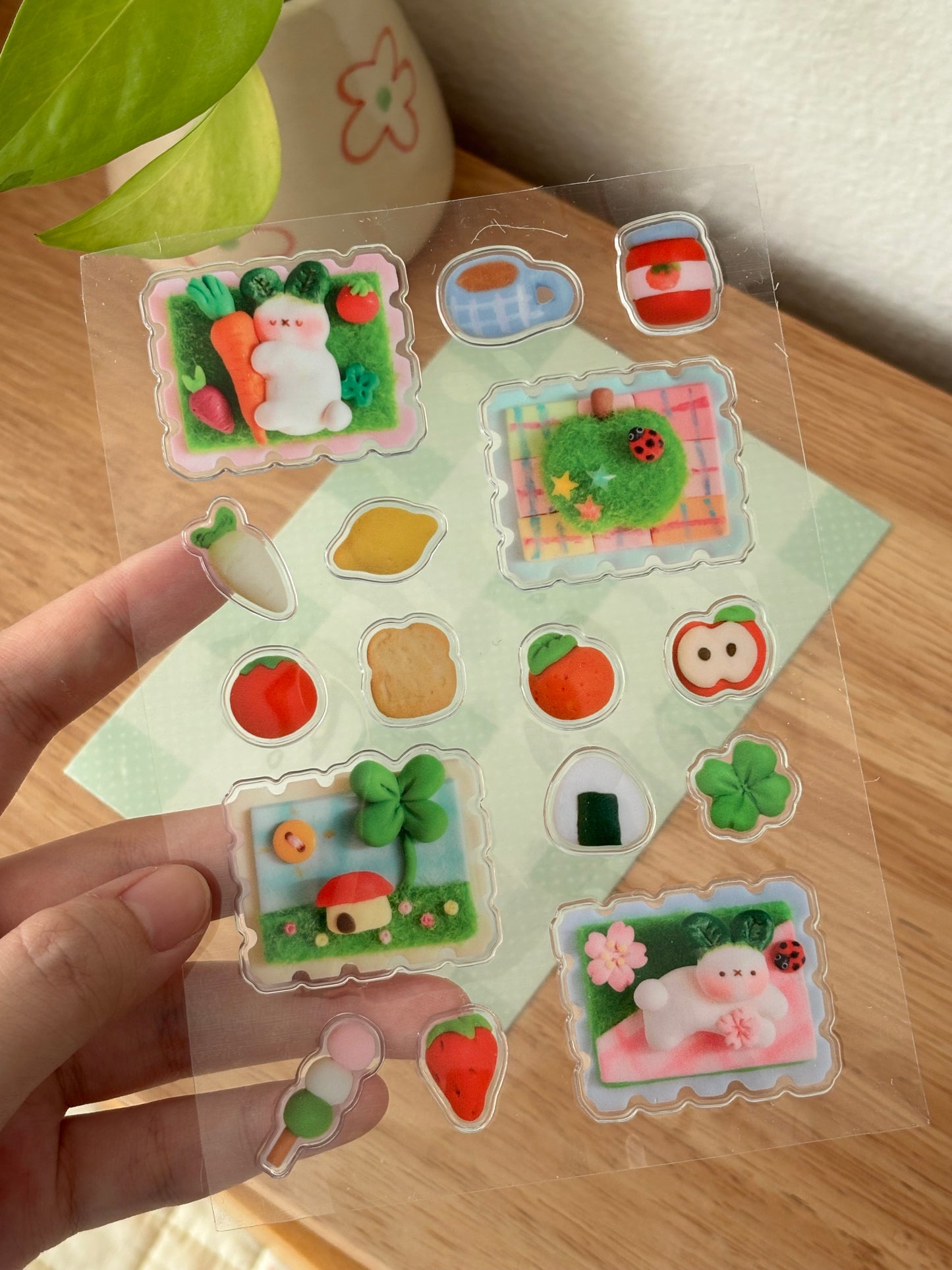 Spring Time: Turby’s Meadow land 3D Sticker Sheet
