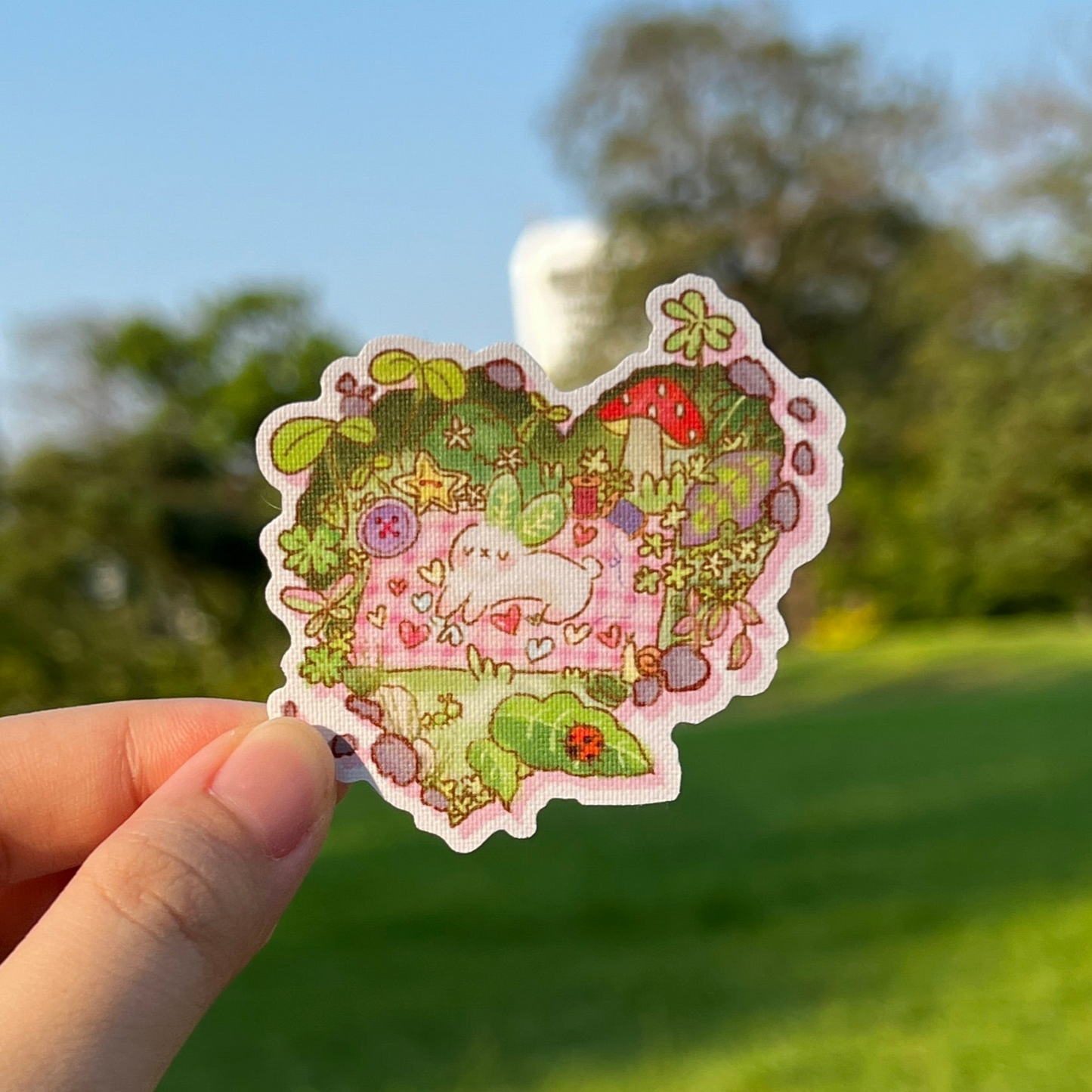 Heart Resident canvas sticker