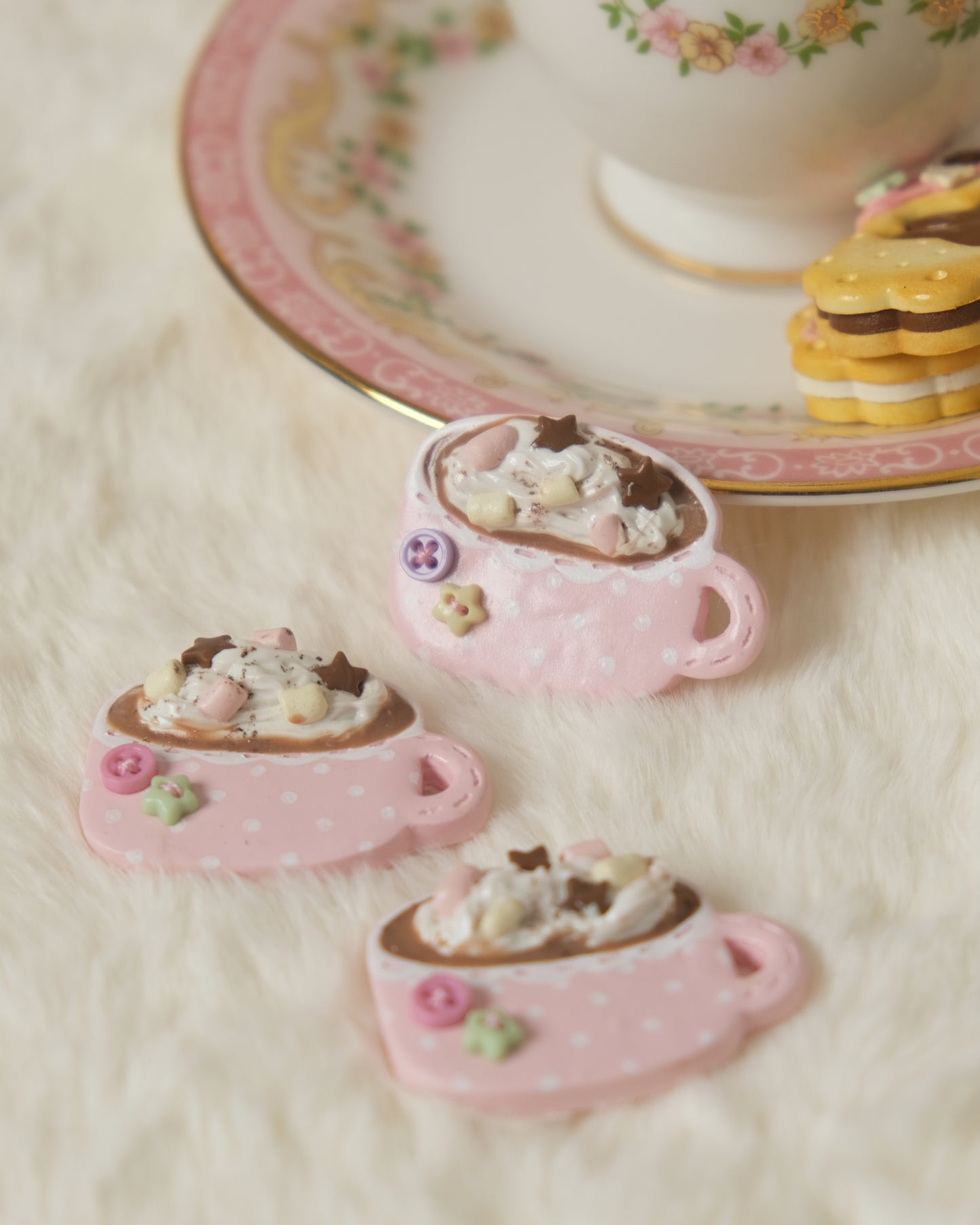 Hot Chocolate & Hot Tea Mug Clay Accessories