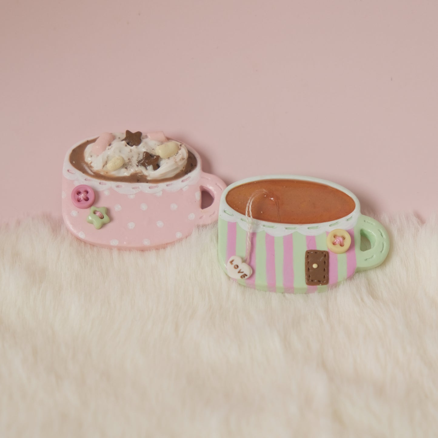 Hot Chocolate & Hot Tea Mug Clay Accessories