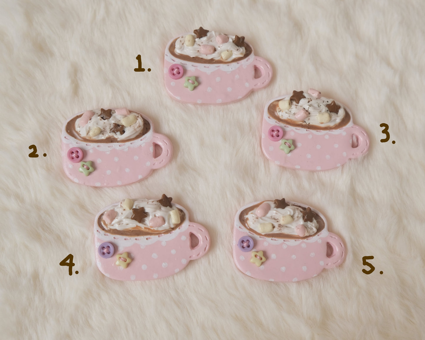 Hot Chocolate & Hot Tea Mug Clay Accessories
