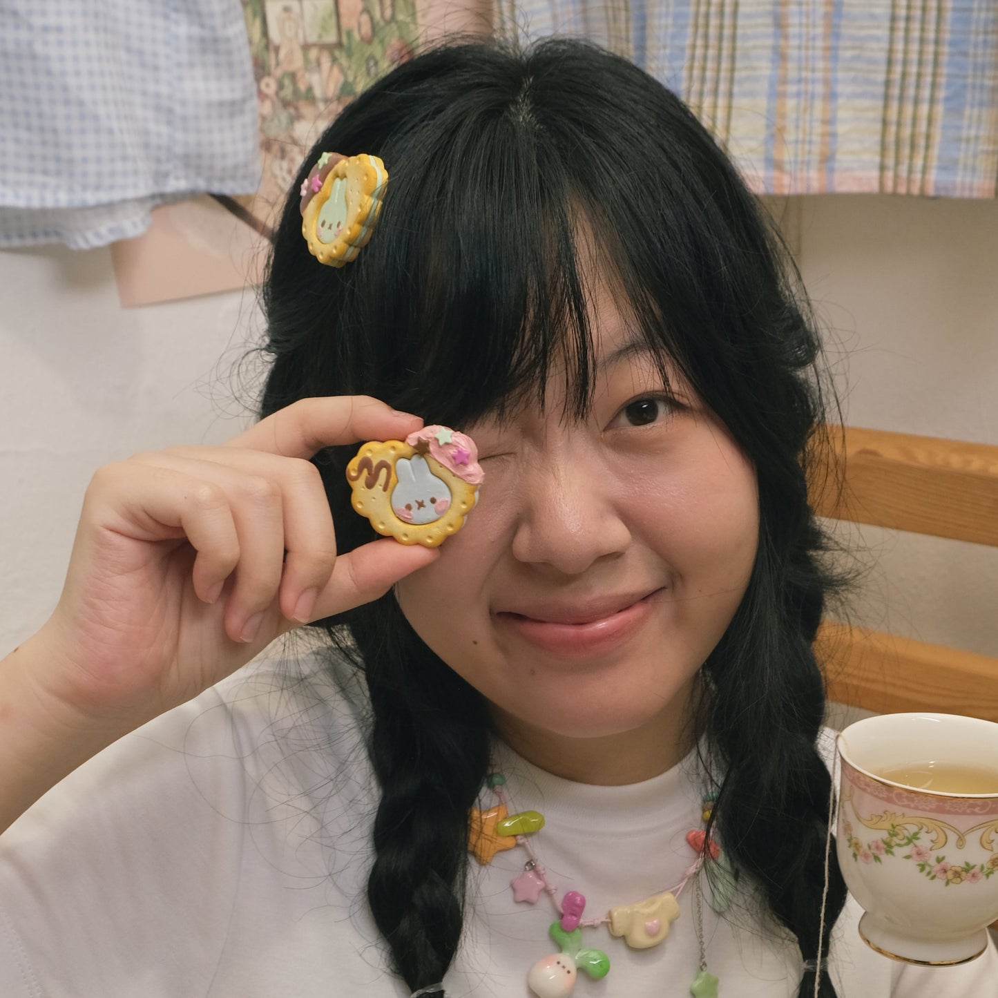 Bunny Cookies Clay Hair Clips & Pins