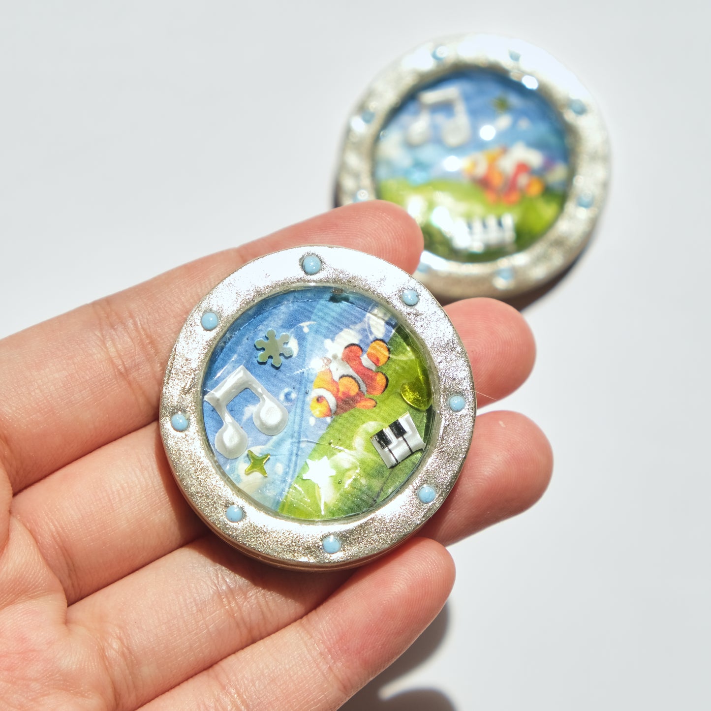 Cyber Sea: polymer clay accessories