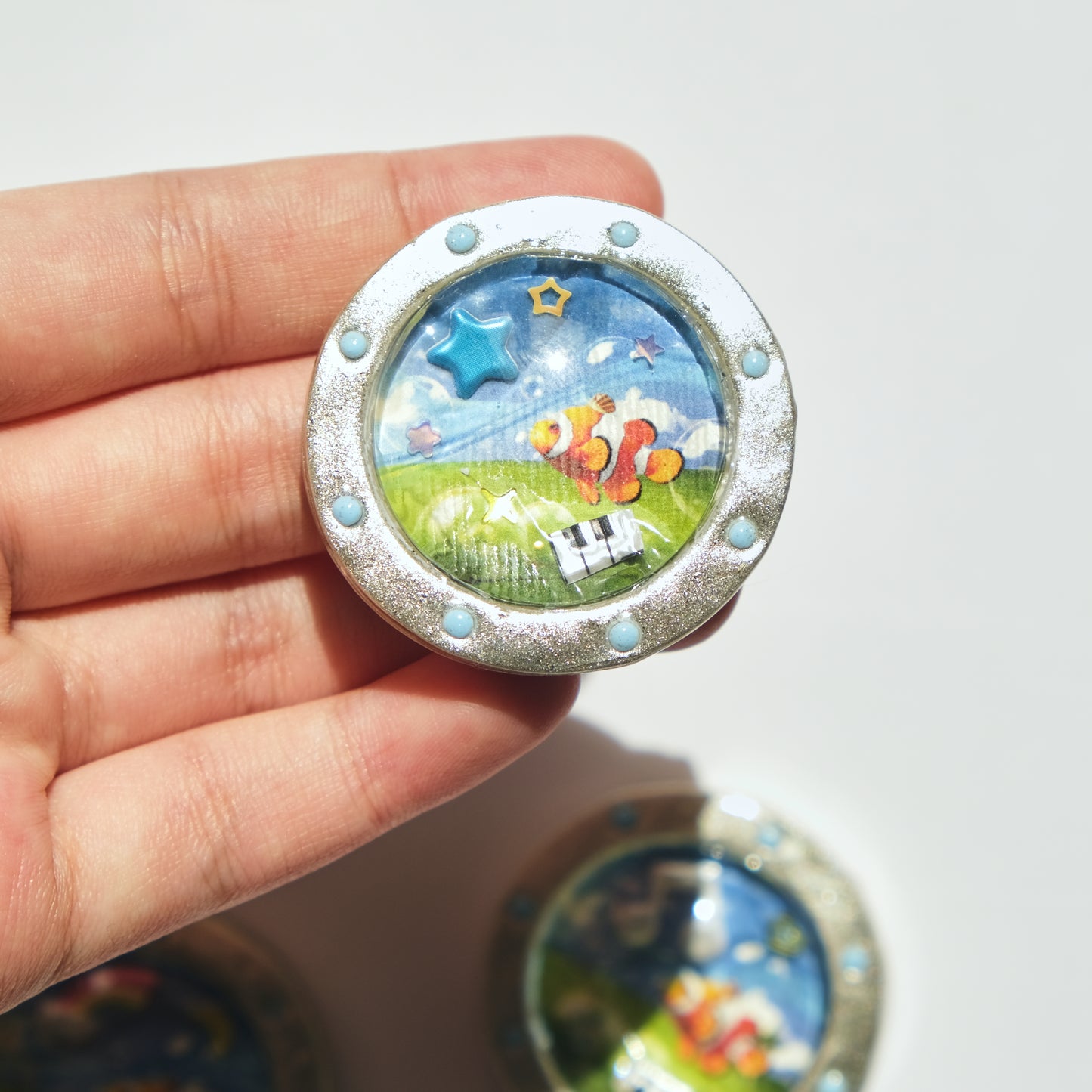 Cyber Sea: polymer clay accessories