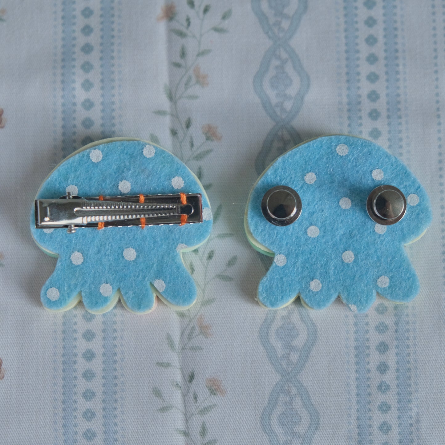 Patchy Jellyfish : polymer clay accessories
