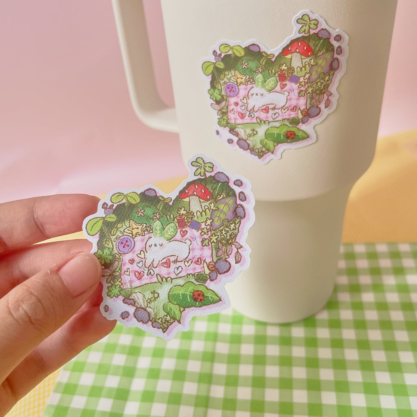 Heart Resident canvas sticker