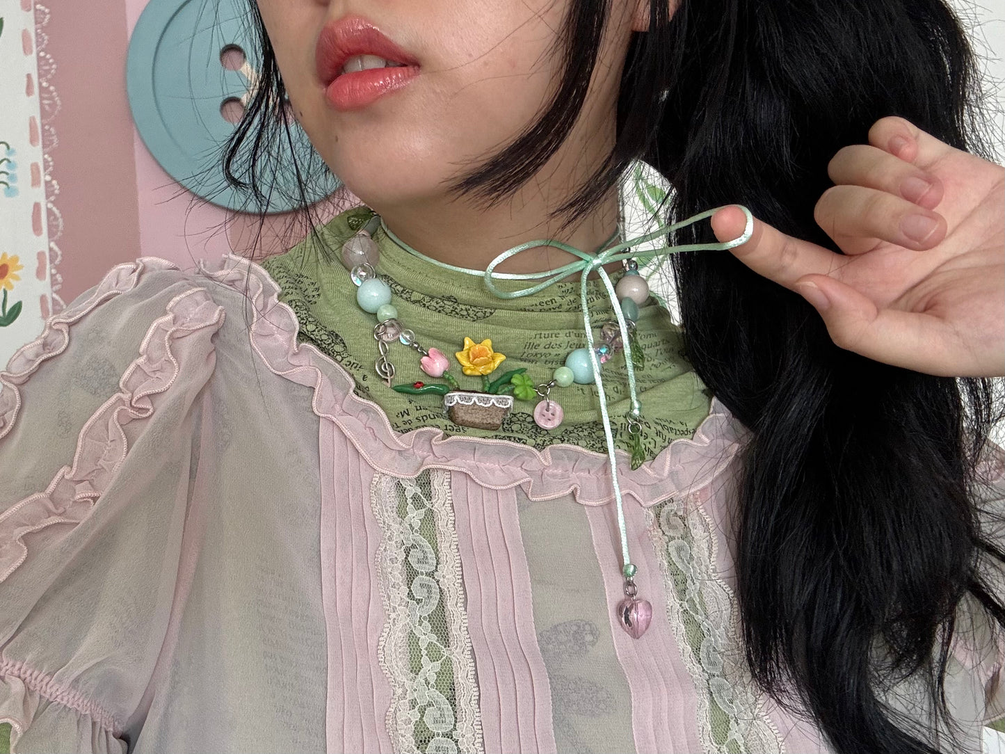 Spring in The Pot Necklaces