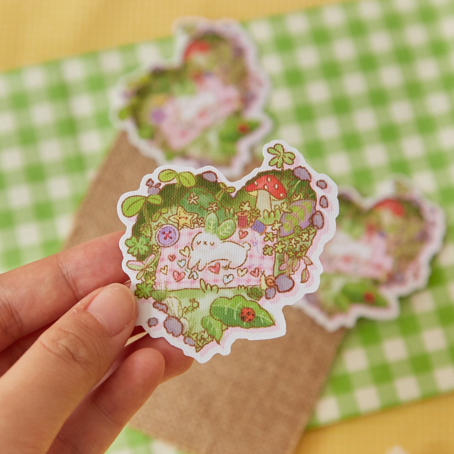 Heart Resident canvas sticker