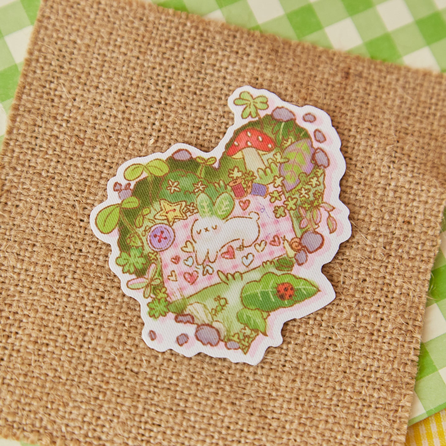 Heart Resident canvas sticker