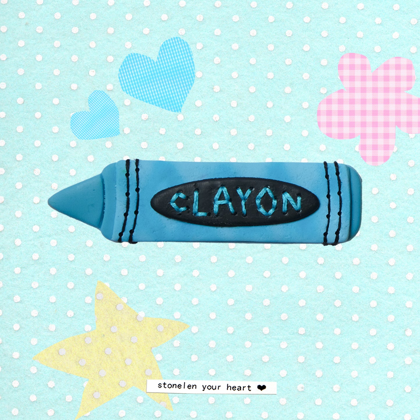 CLAYON: Polymer Clay Hair clips