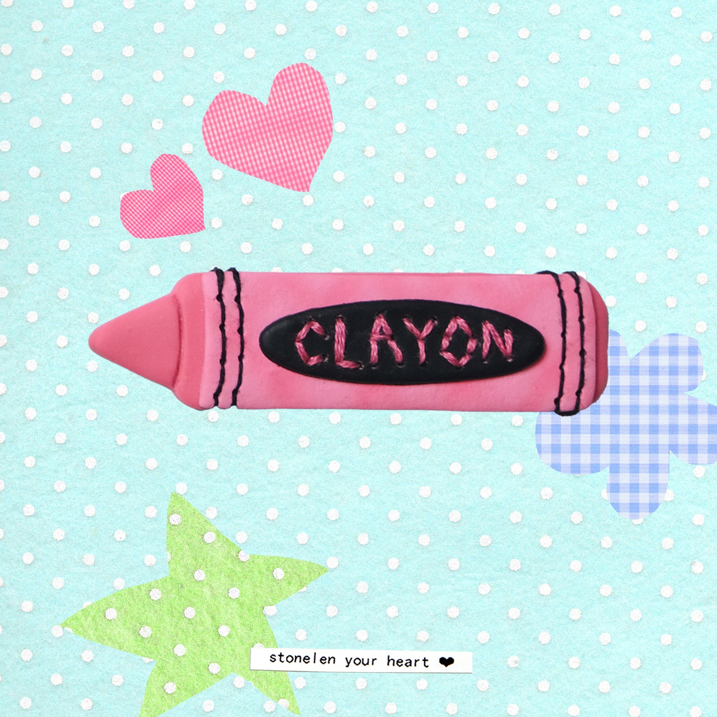CLAYON: Polymer Clay Hair clips