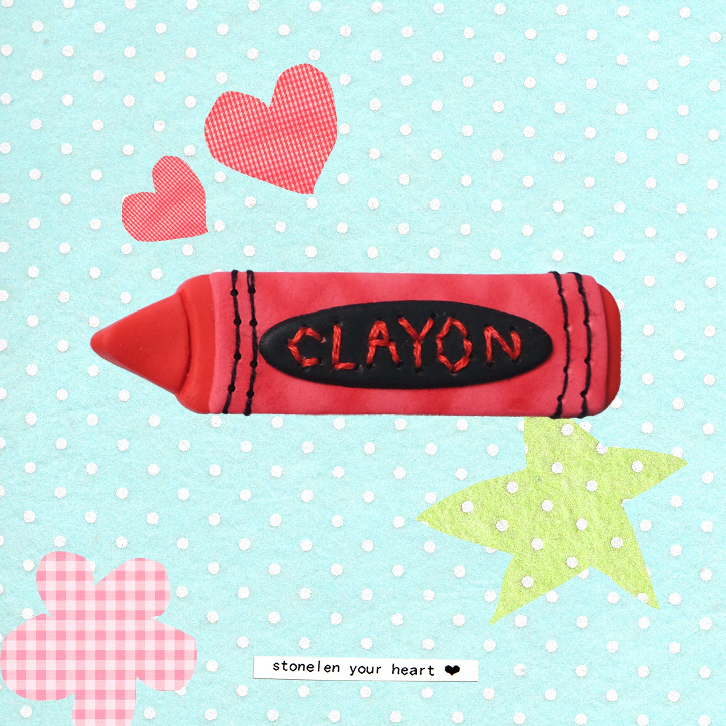 CLAYON: Polymer Clay Hair clips