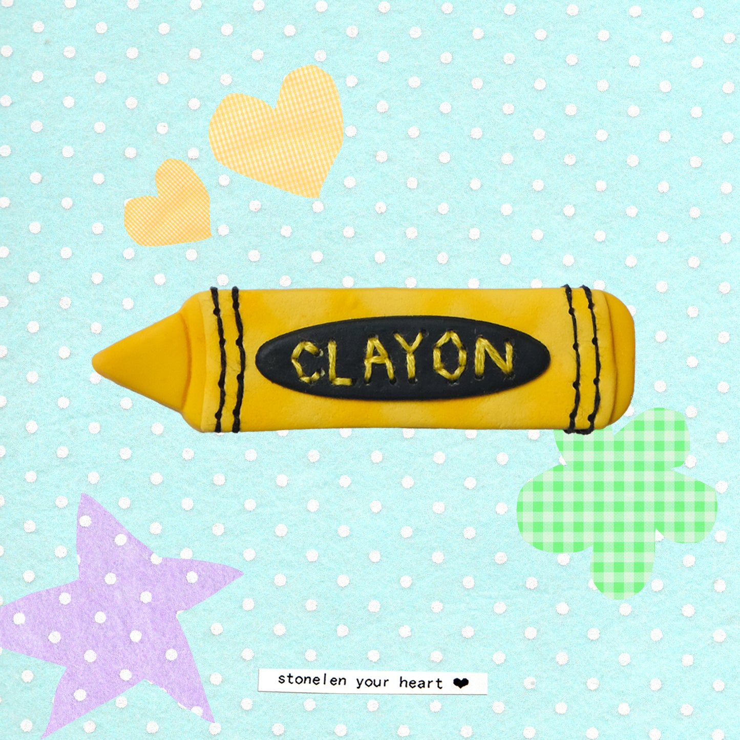 CLAYON: Polymer Clay Hair clips