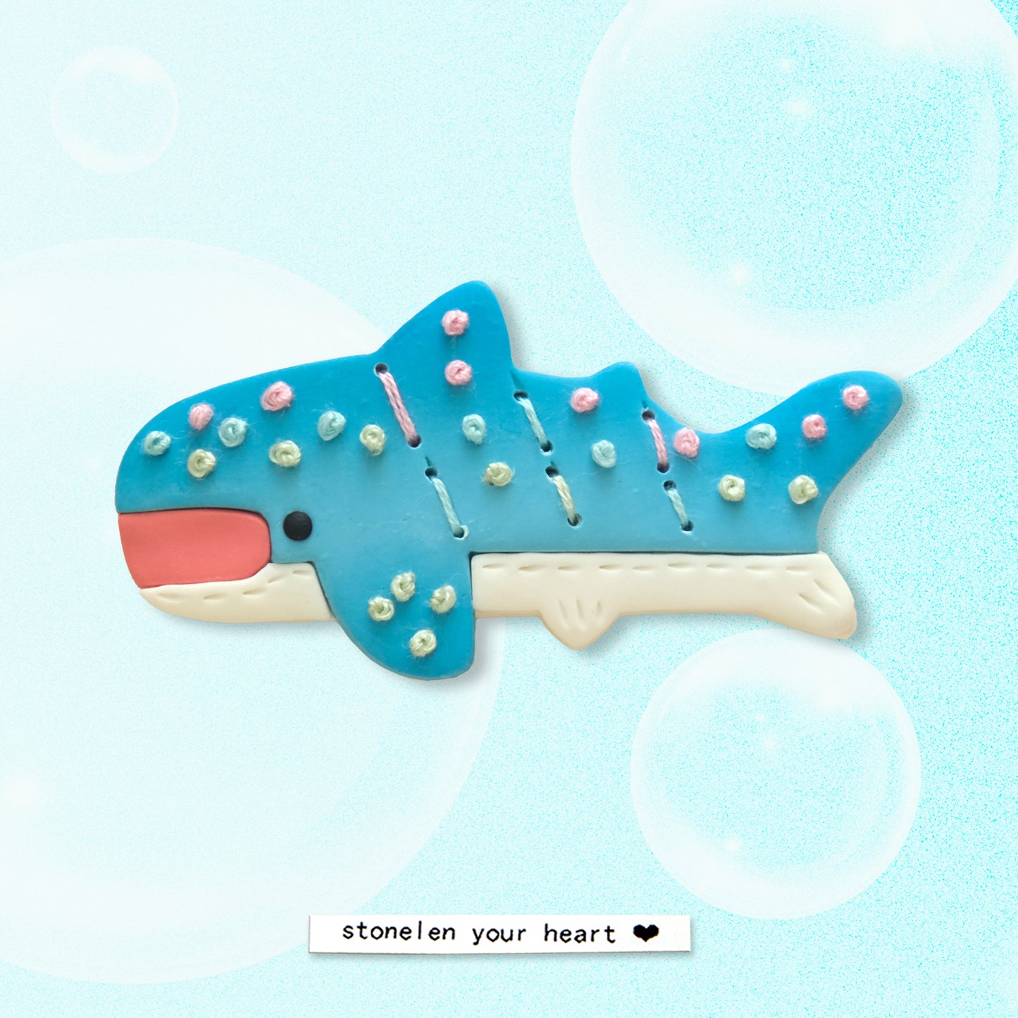 Whale Shark : polymer clay accessories