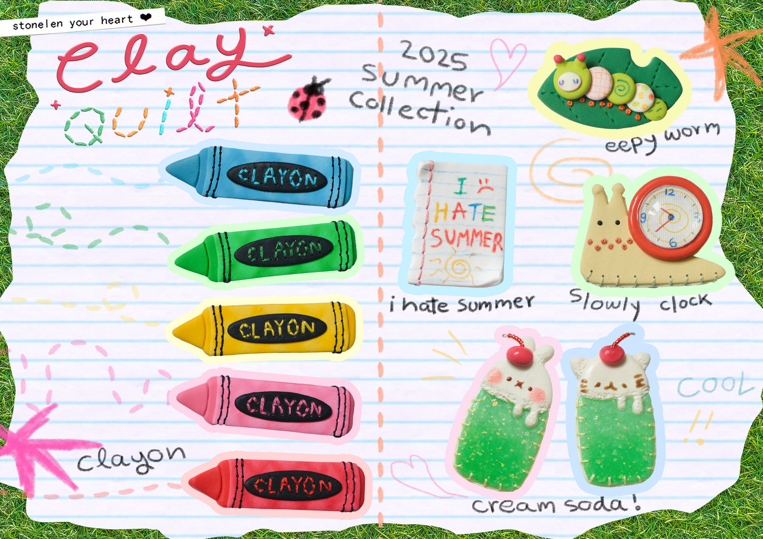 Summer 2025 Clay Quilt Accessories Collection