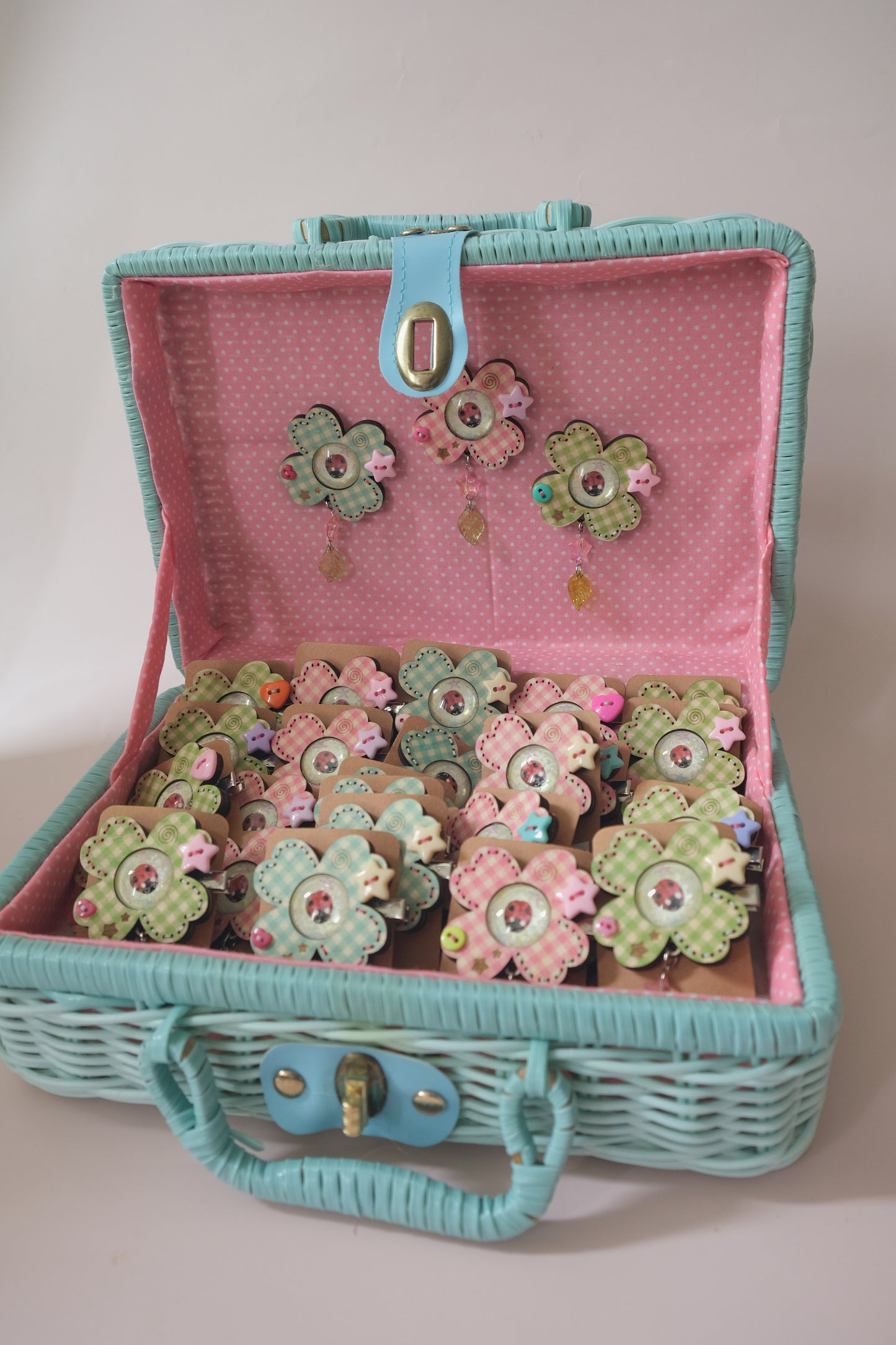 Wooden Clover Hair Clip and Pin