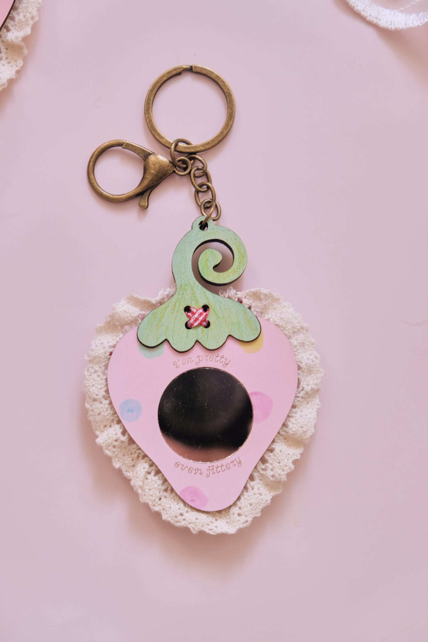 Jitterbug Wooden Fidget Keychain