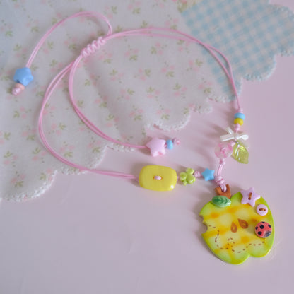 Chompy Apple Necklace