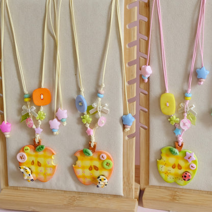 Chompy Apple Necklace
