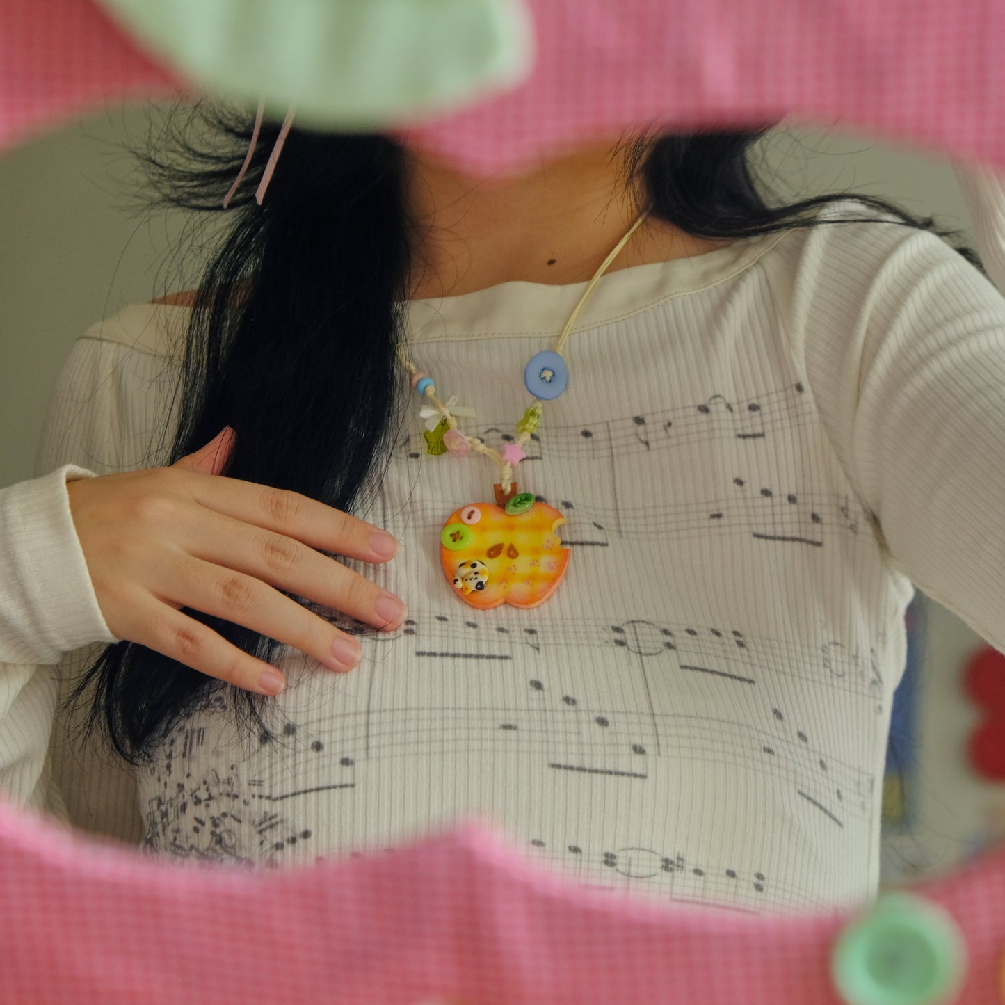 Chompy Apple Necklace