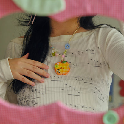 Chompy Apple Necklace
