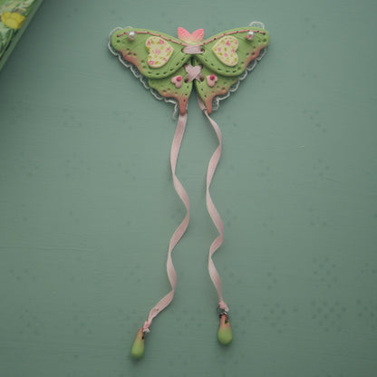 Flattering Moon Moth : Polymer Clay Accessories