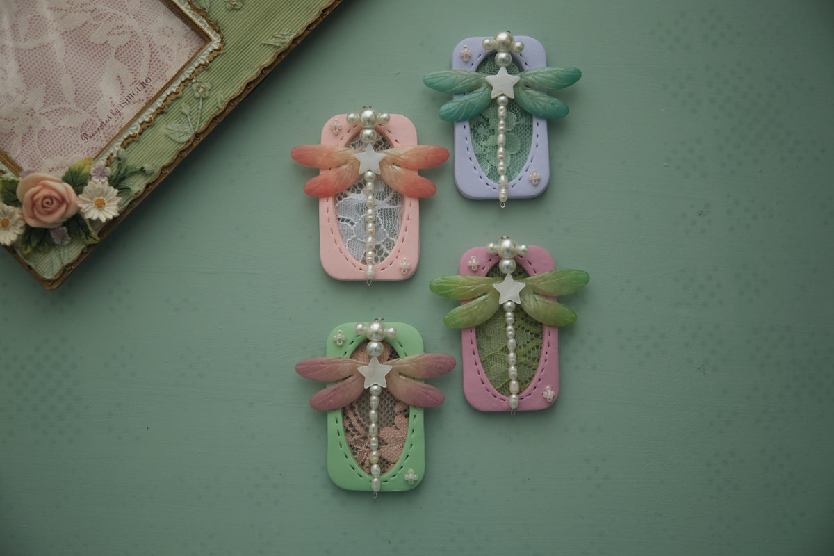 Lace Dragonfly : Polymer Clay Accessories