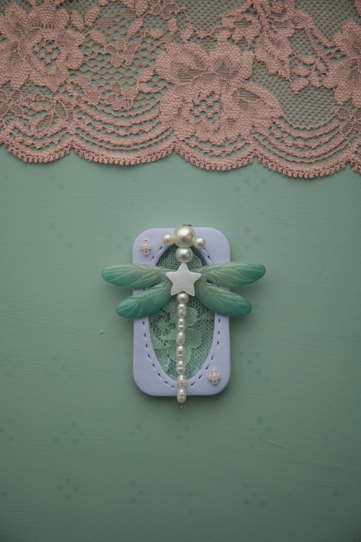 Lace Dragonfly : Polymer Clay Accessories