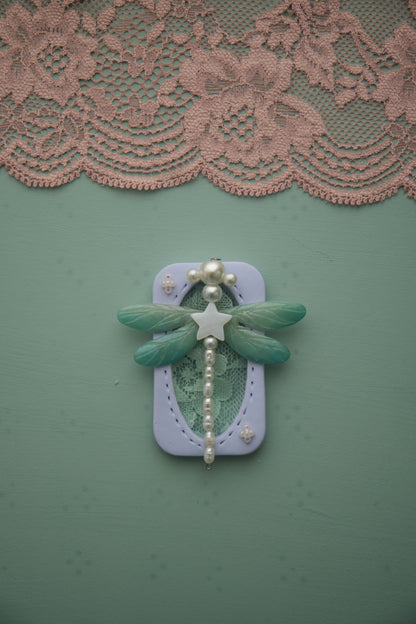 Lace Dragonfly : Polymer Clay Accessories