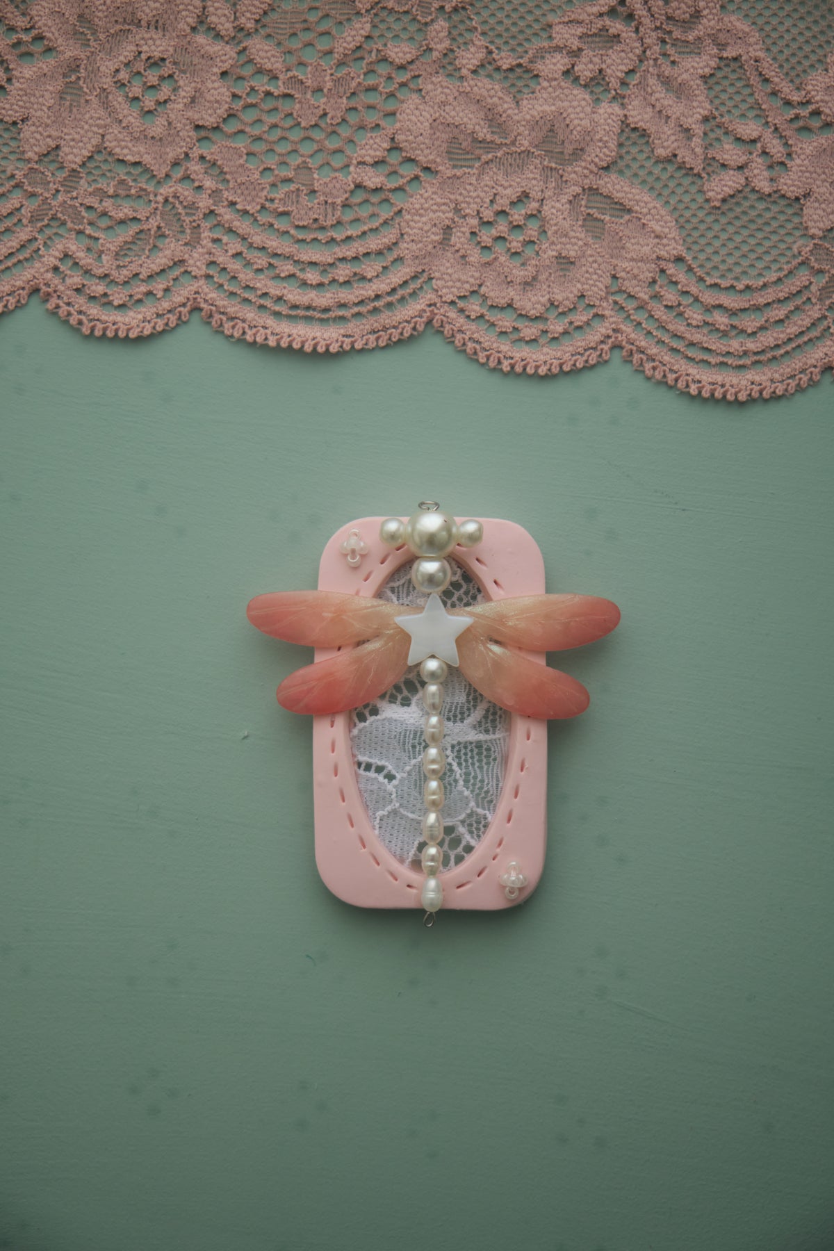Lace Dragonfly : Polymer Clay Accessories
