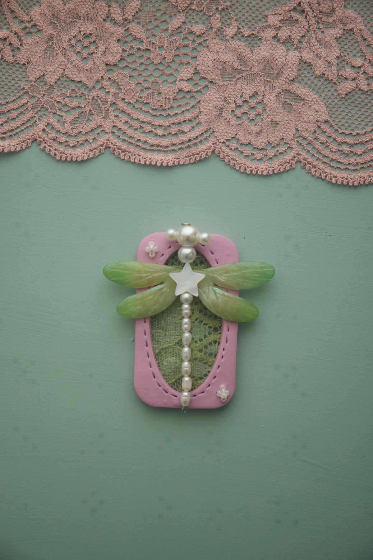 Lace Dragonfly : Polymer Clay Accessories