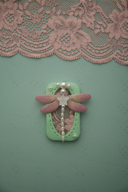 Lace Dragonfly : Polymer Clay Accessories