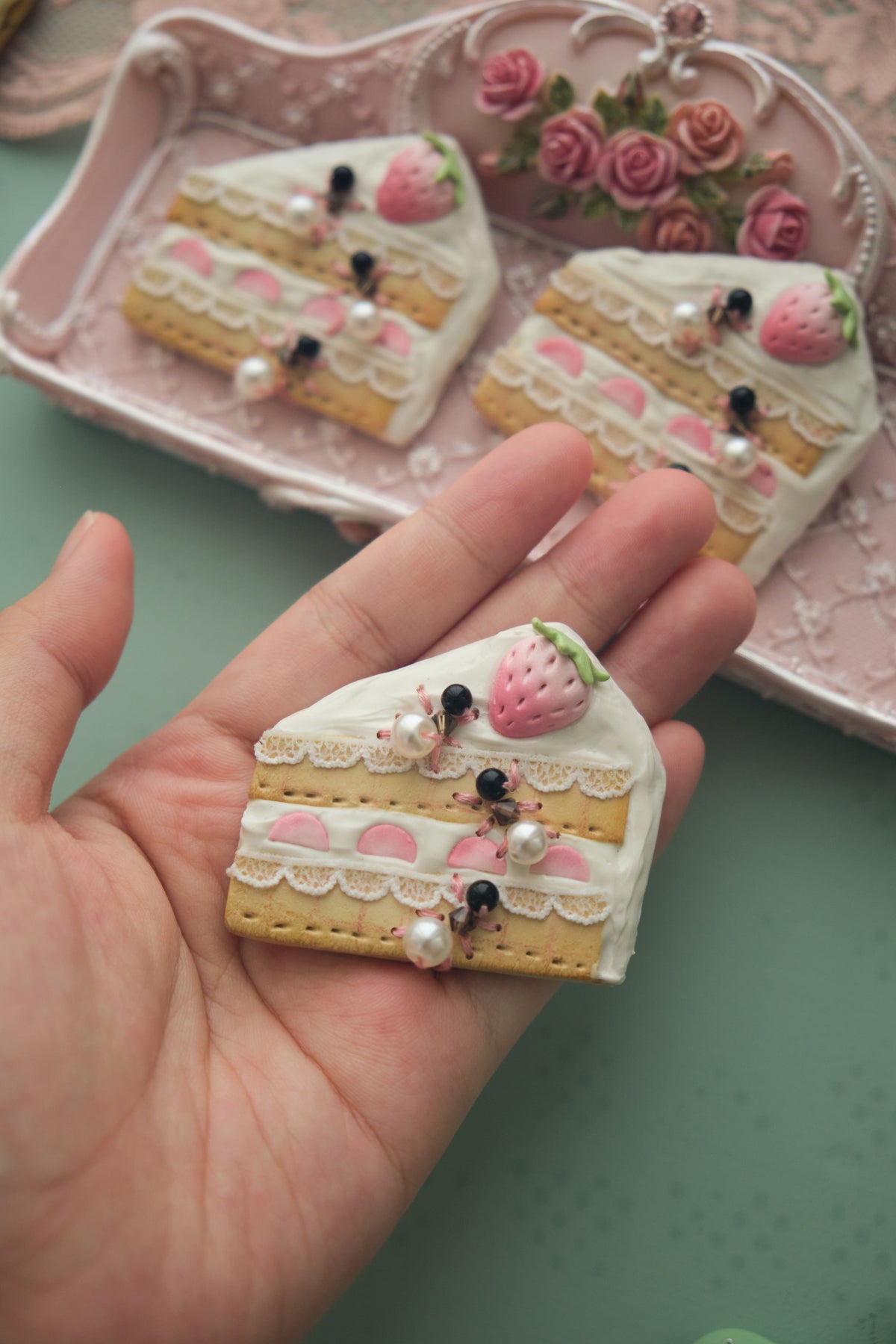 Sweetest Cream Cake : Polymer Clay Accessories
