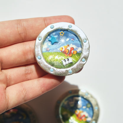 Cyber Sea: polymer clay accessories