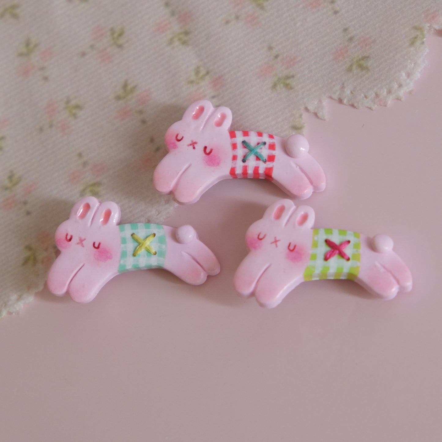 Bunny & Clover Tiny Clay Quilt Accessories