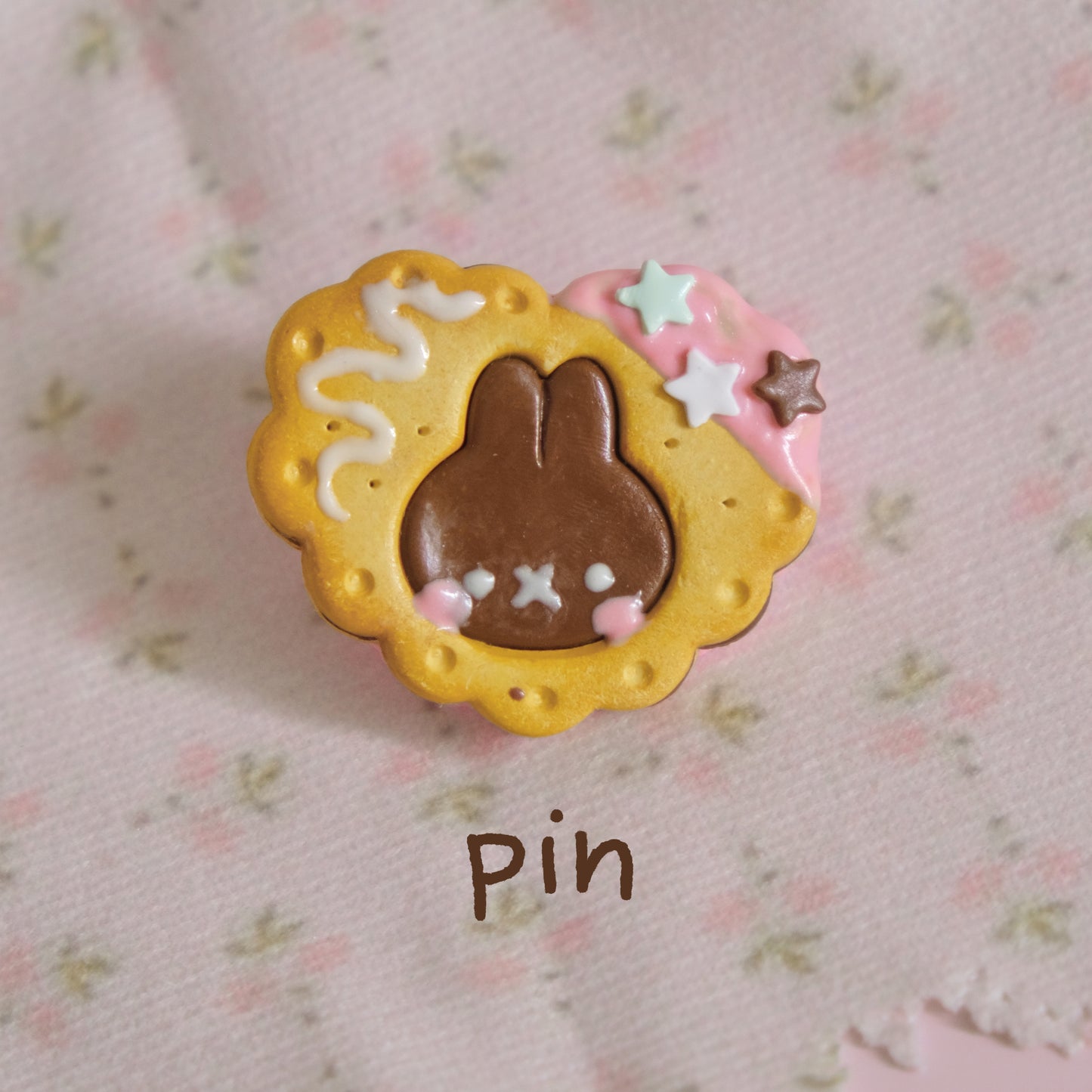 Bunny Cookies Clay Hair Clips & Pins