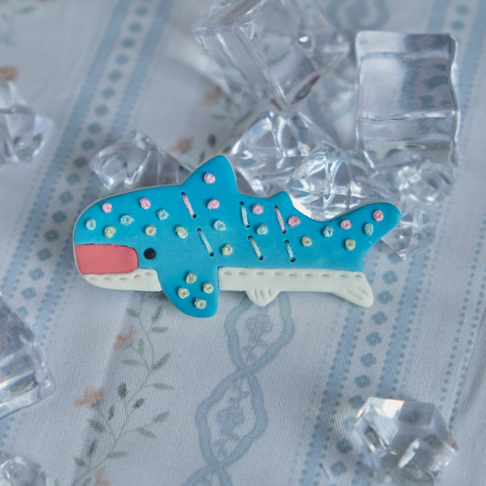 Whale Shark : polymer clay accessories
