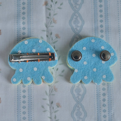 Patchy Jellyfish : polymer clay accessories