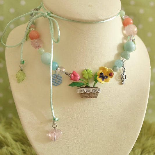 Spring in The Pot Necklaces