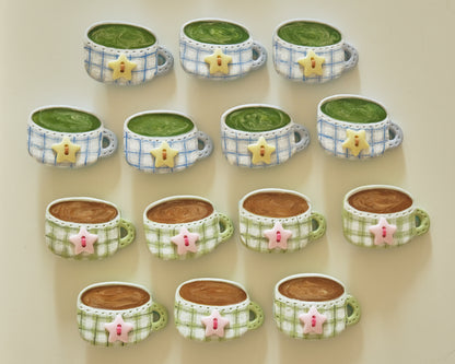 Matcha Latte & Coffee Latte Hairclips