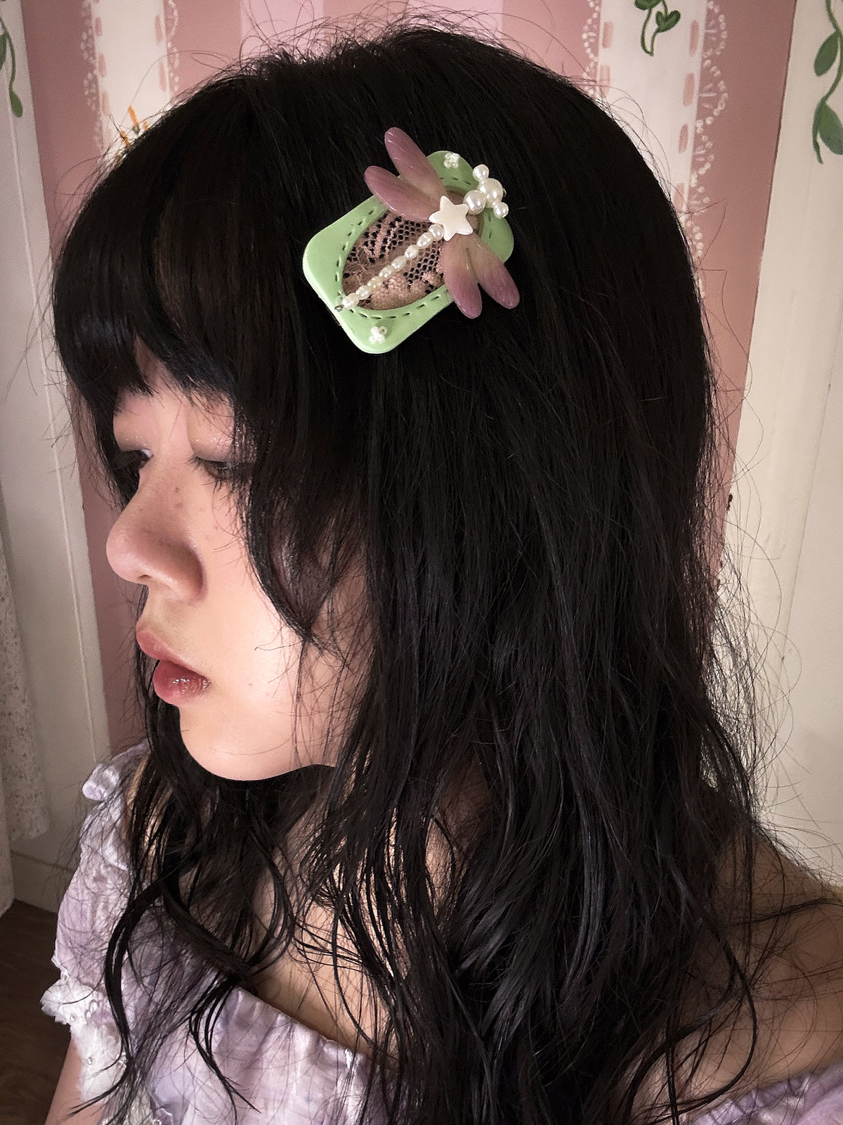 Lace Dragonfly : Polymer Clay Accessories