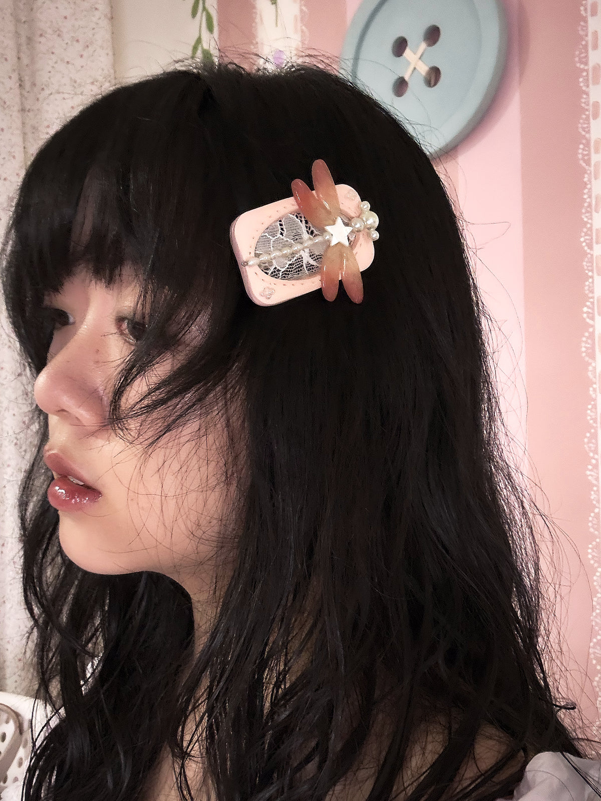 Lace Dragonfly : Polymer Clay Accessories