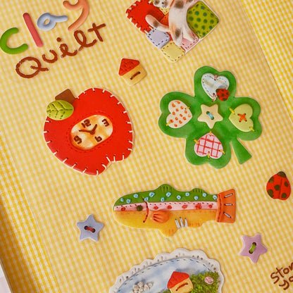 Summer Clay Quilt sticker sheet