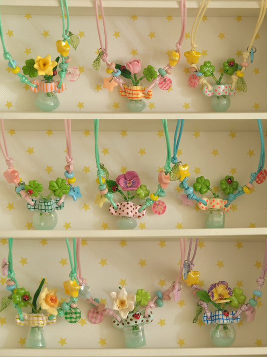 Spring in The Vase Neckalces