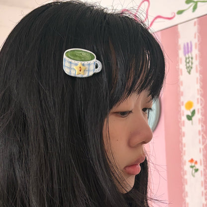 Matcha Latte & Coffee Latte Hairclips