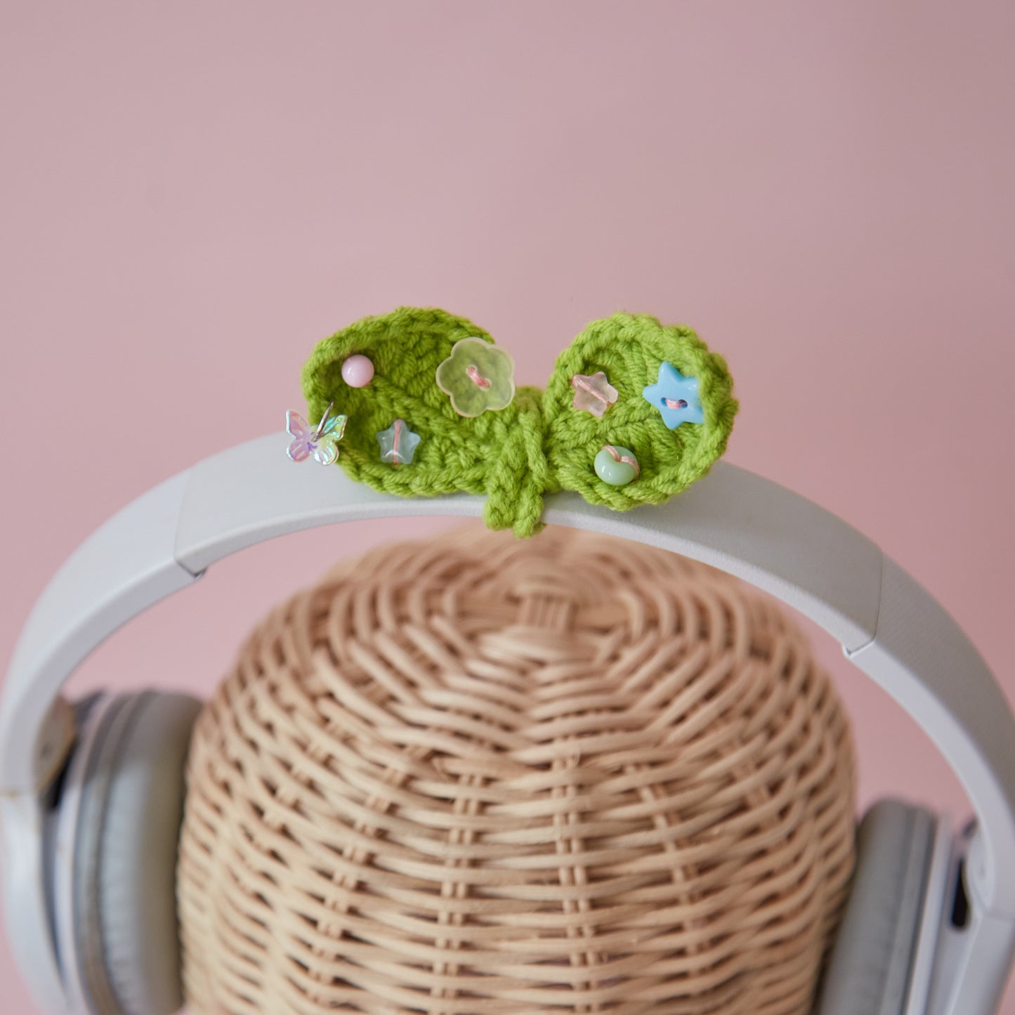 Crochet Sprout Headphone Accessories