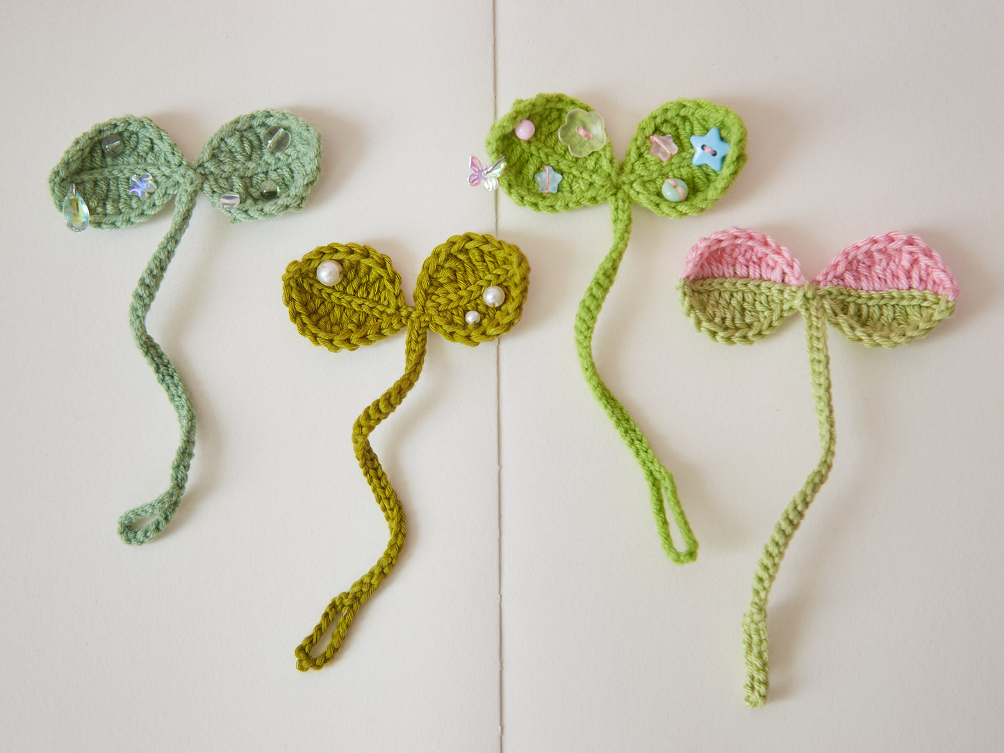 Crochet Sprout Headphone Accessories