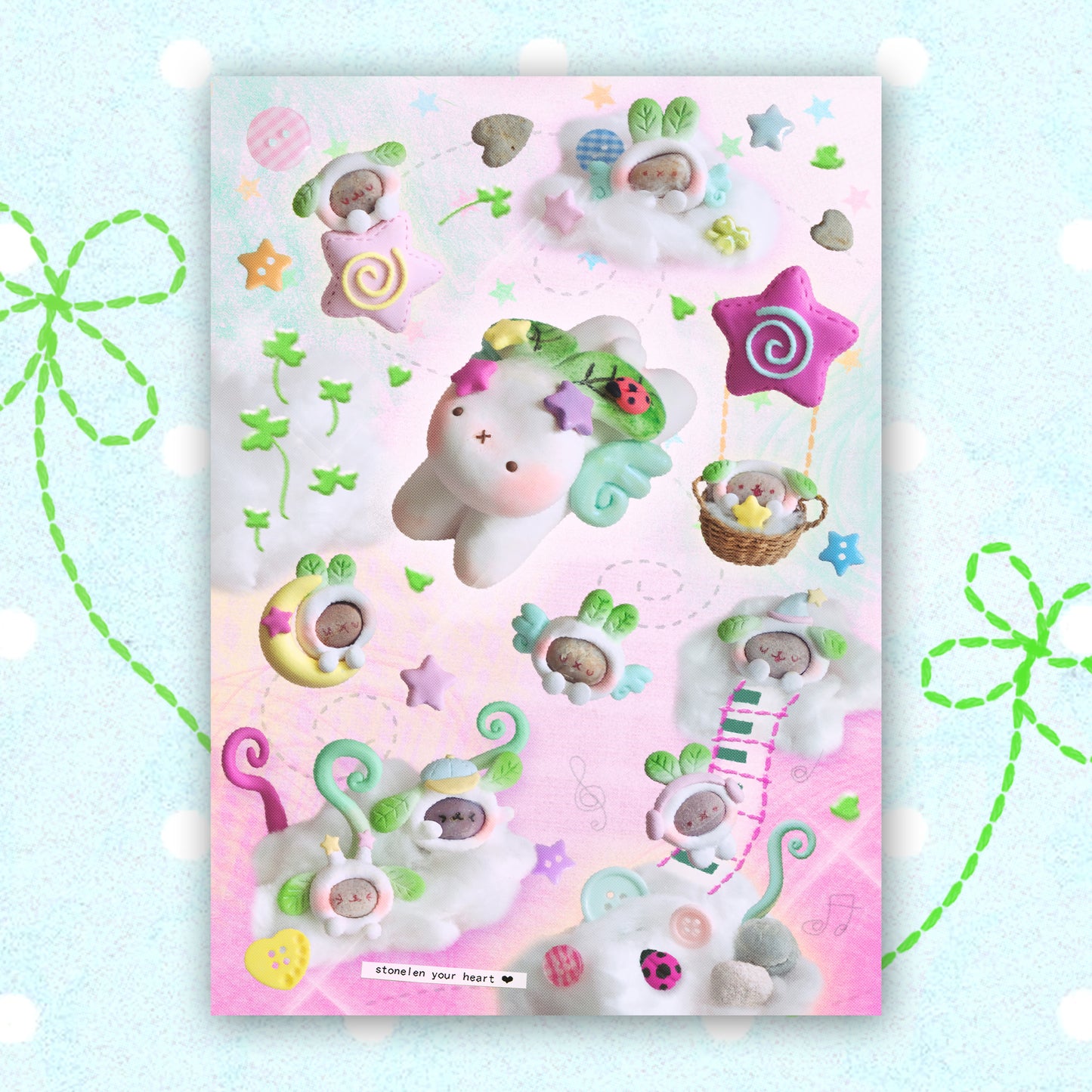 Turby Fairy and Stone Spirits Art Print