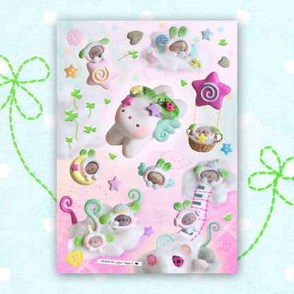 Turby Fairy and Stone Spirits Art Print