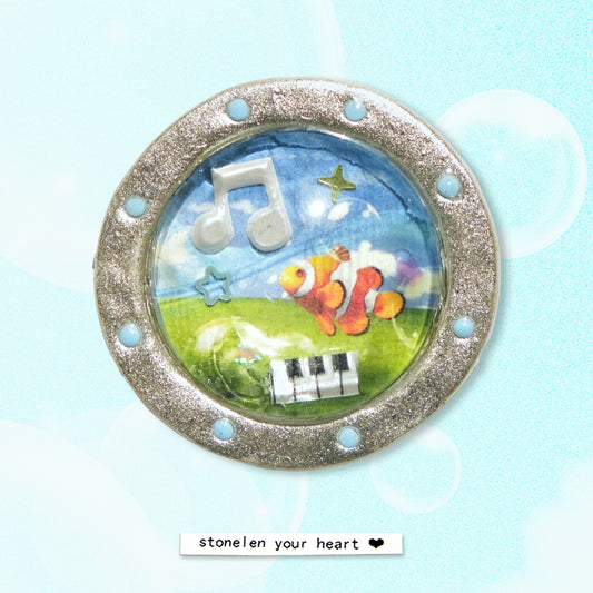 Cyber Sea: polymer clay accessories